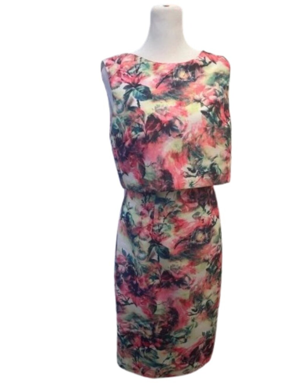 ieena for MacDuggal Size 8 Multicolored Floral Dress NWT